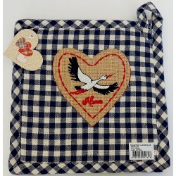 Blue Square Potholder