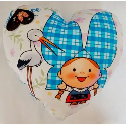 Lovely Elsa Blue Heart Cushion
