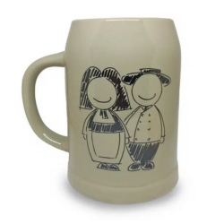 Bock à Bière en grès...
