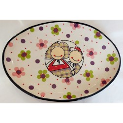 Assiette Ovale GM Jeannala...